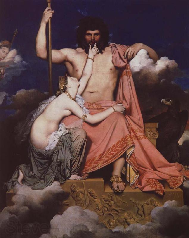 Jean-Auguste-Dominique Ingres jupiter och thetis Spain oil painting art